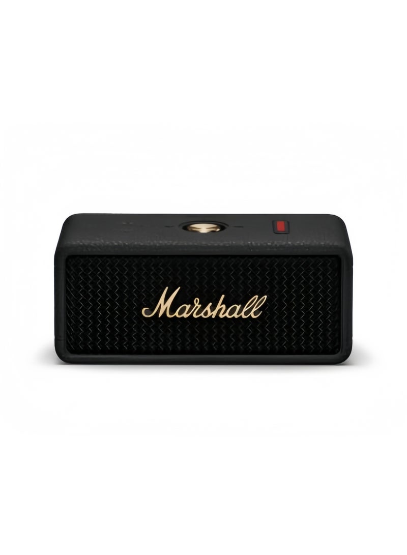 Marshal Emberton III Portable Bluetooth Speaker - Water Resistant Wireless Speaker Portable Speaker With 32+ Hours Of Playtime Black and Brass - Image 1